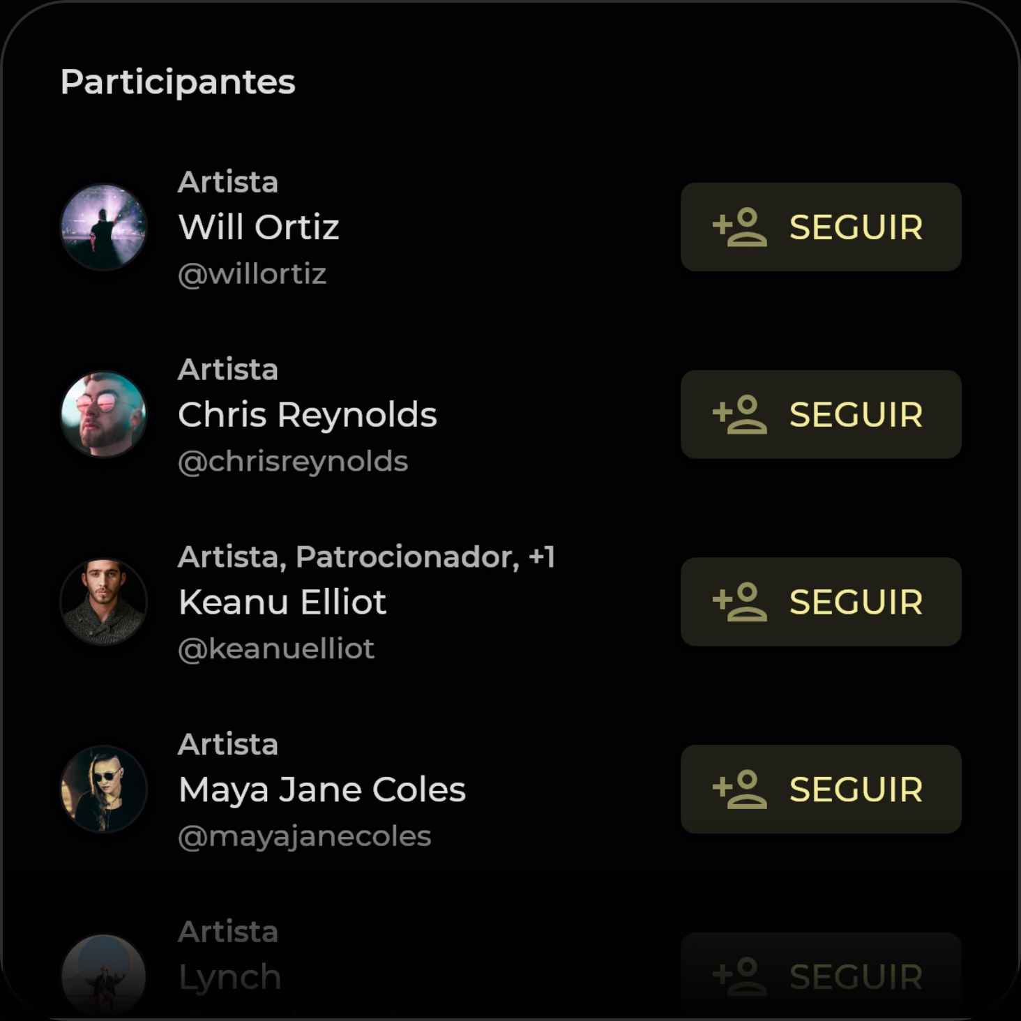 Participantes do Evento